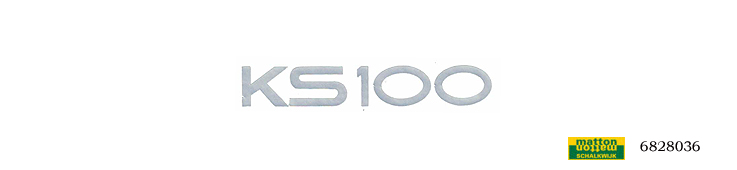 6828036 Sticker silver Zundapp KS100