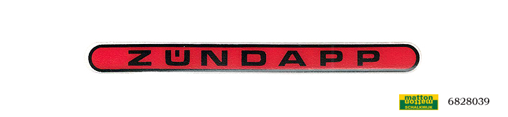 6828039 Fueltank sticker red/black Zundapp