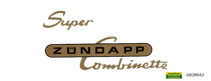 6828042 Sticker gold Zundapp Super combinette