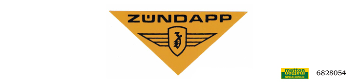 6828054 Sticker orange Zundapp