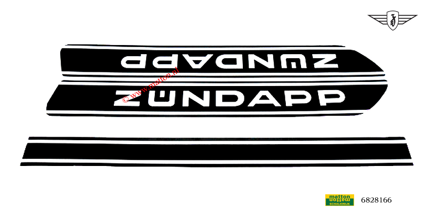 6828166 Tankstickerset Zundapp 529