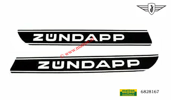 6828167 Tankstickerset Zundapp 529 A kwaliteit