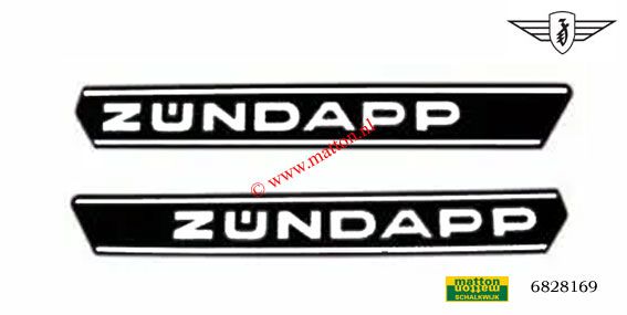 6828169 Tankstickerset Zundapp 517 A kwaliteit
