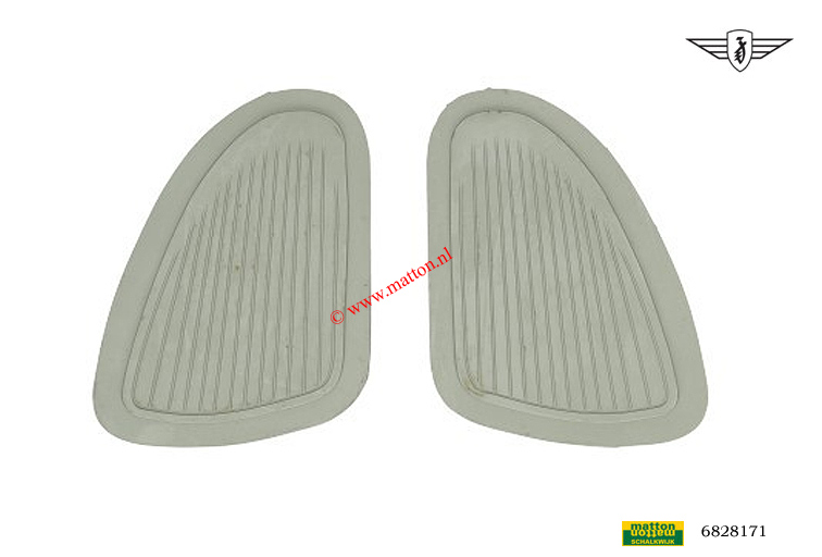 6828171 Fueltank kneepad set grey Zundapp 515