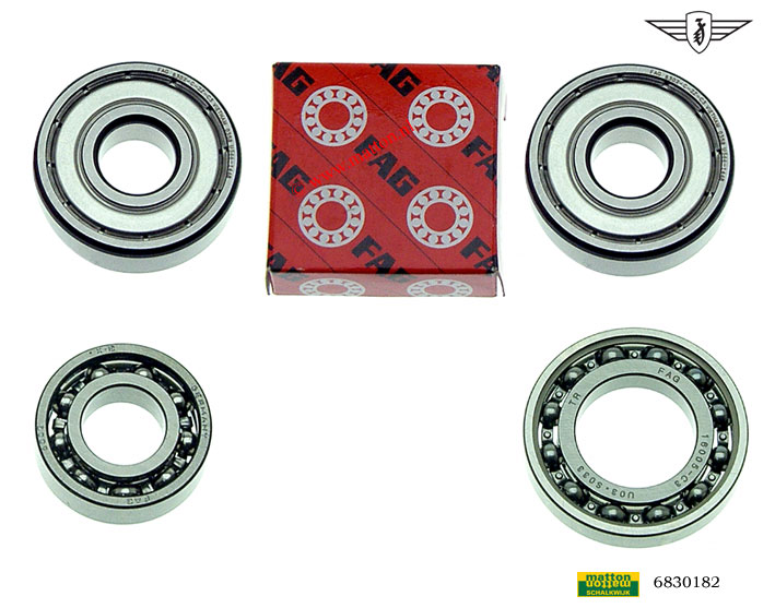 6830182 Lagerset Zundapp FAG 2V compleet.