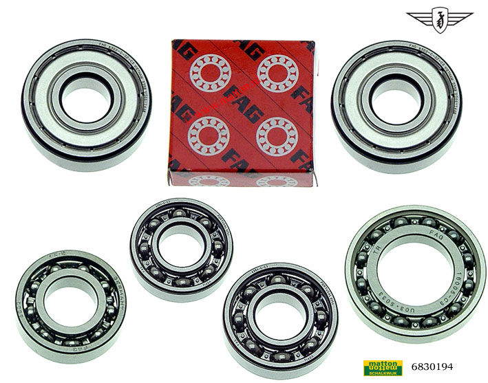 6830194 Lagerset Zundapp FAG 5V compleet.