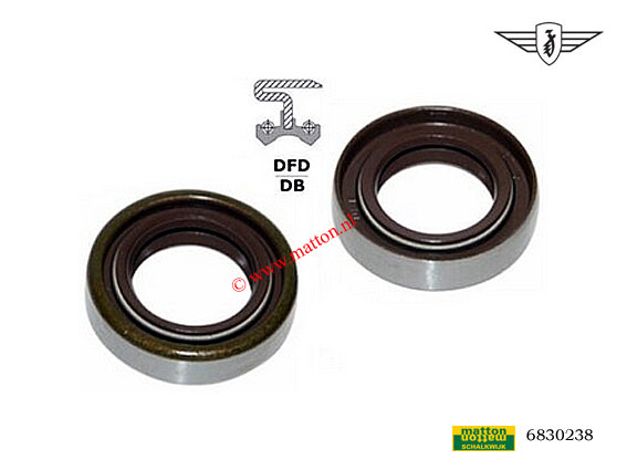 6830238 Keerring Viton krukas rechts Zundapp