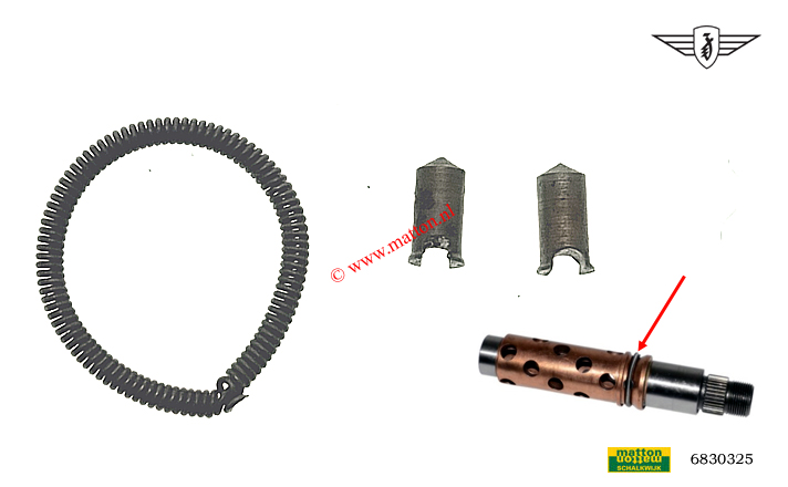 6830325 Boltset + spring for selectorshaft Zundapp