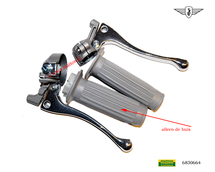 6830658 Gasdraaibuis grijs Zundapp Magura