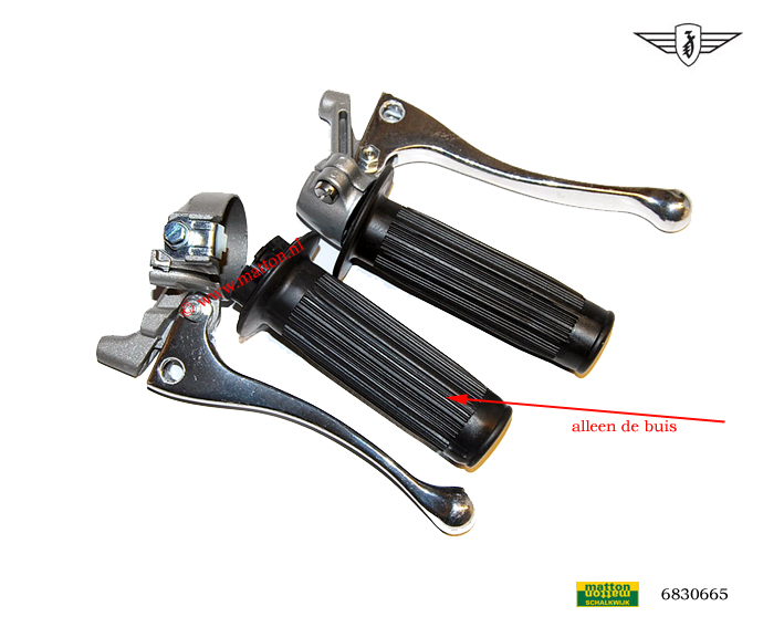 6830665 Gasdraaibuis zwart Zundapp 517 model Magura