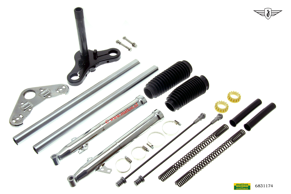 6831174 Voorvork Zundapp 529 voor het  banaan spatbord