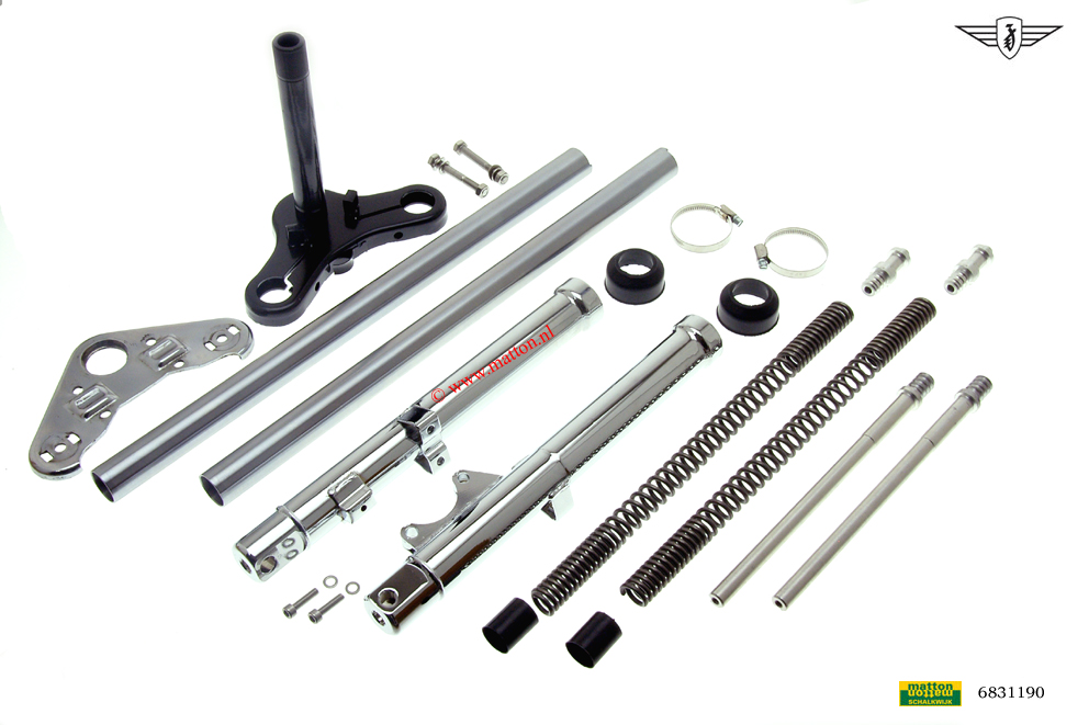 6831190 Voorvork compleet Zundapp 530 met schijfrem