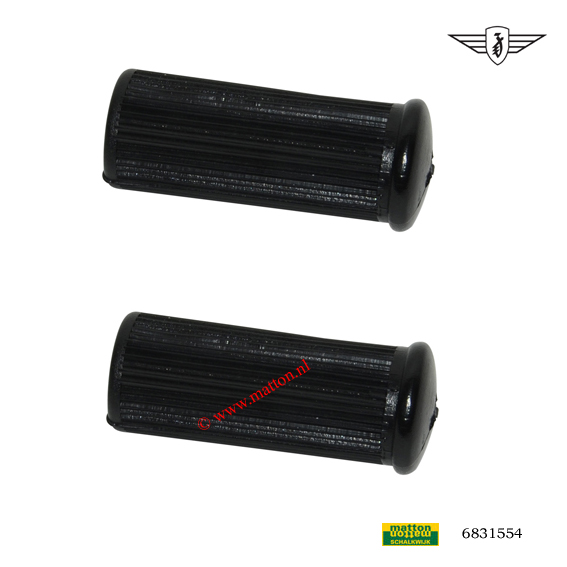 6831554 4612 Voetsteunrubber set Zundapp met logo