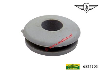 6833103 Doorvoerrubber grijs Zundapp koplamphuis