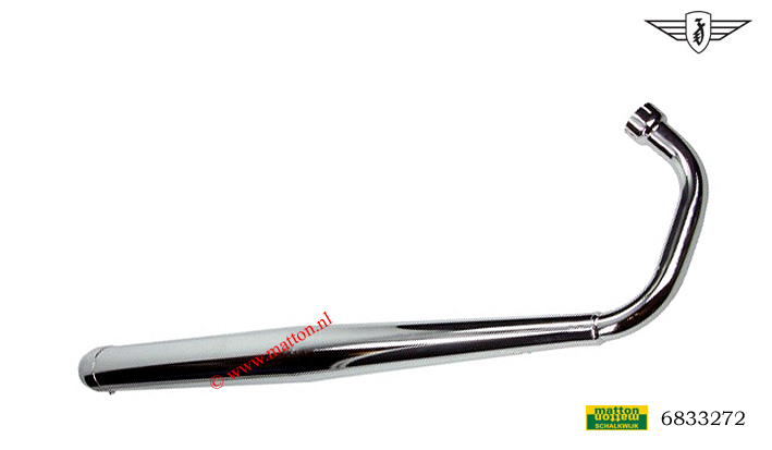 6833272 Uitlaat Zundapp KS80 chroom origineel model