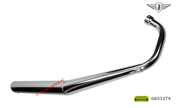 6833274 Uitlaat Zundapp KS80 super chroom