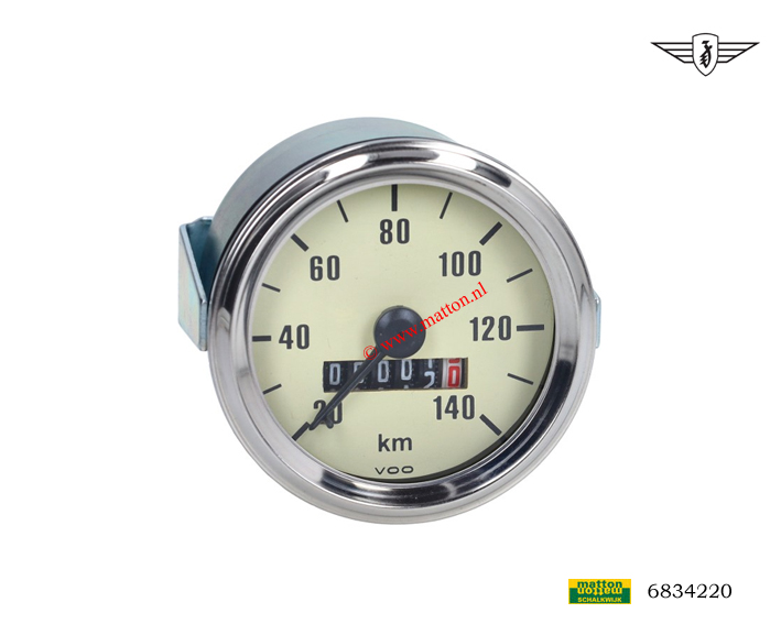 6834220 Kilometerteller 140 km/u 60mm Zundapp creme