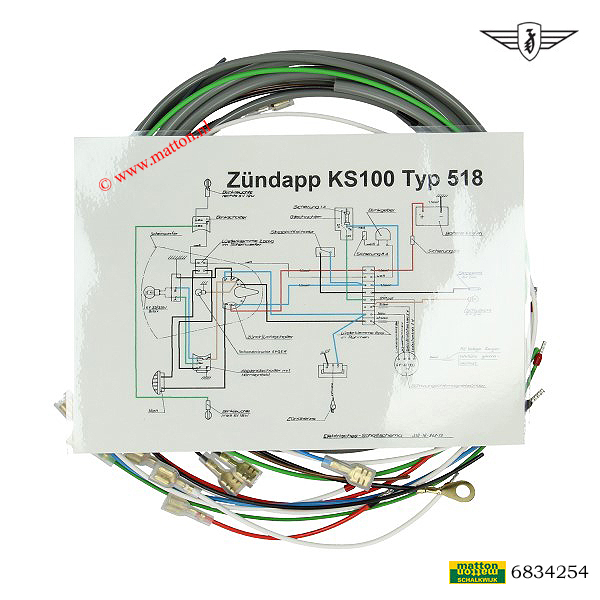 6834254 Kabelboom grijs Zundapp 518 KS100