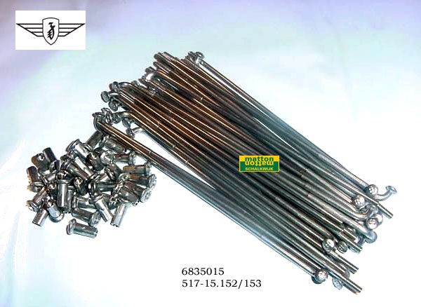 6835015 Spakenset RVS 181mm Zundapp