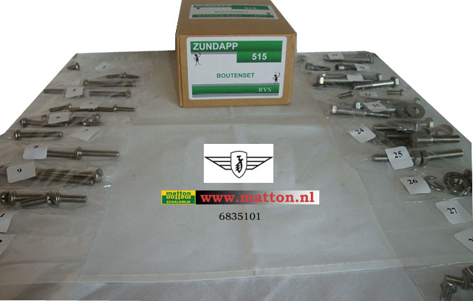 6835101 Schraubensatz Edelstahl Zundapp 515