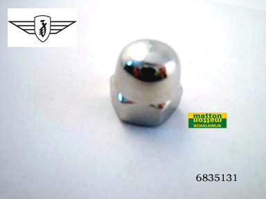 6835131 0401 Rearfork axle nut stainless Zundapp 510/515/517