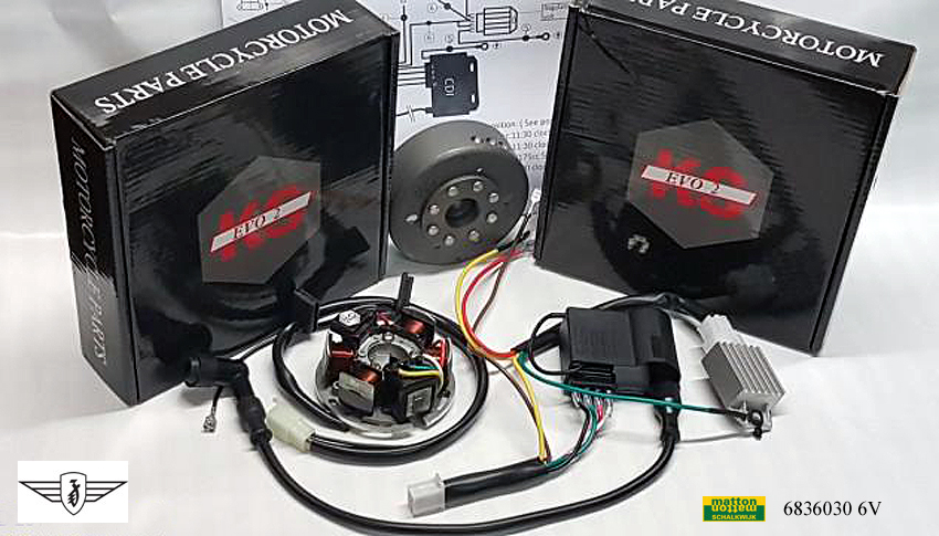 6836030 Ontsteking Zundapp KS50 KS100/4V 6V Kokusan EVO2