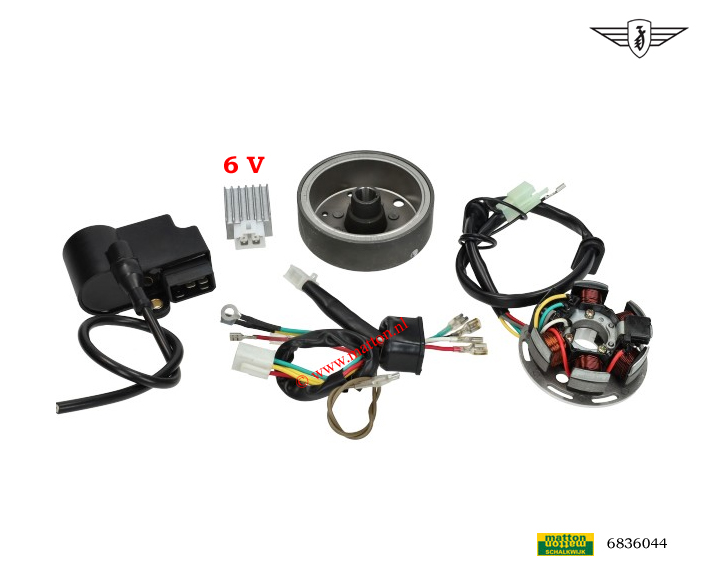 6836044 Ignitionset Zundapp KS50 KS100 4 speed KS model Kokusan