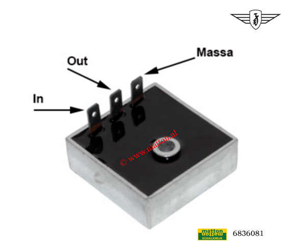 6836081 Regulator Zundapp 12V universal
