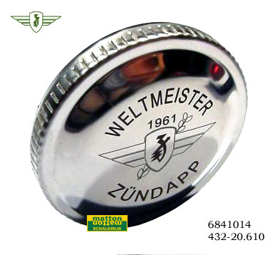 6841014 4108 Tankverschluss Edelstahl mit Logo Zundapp