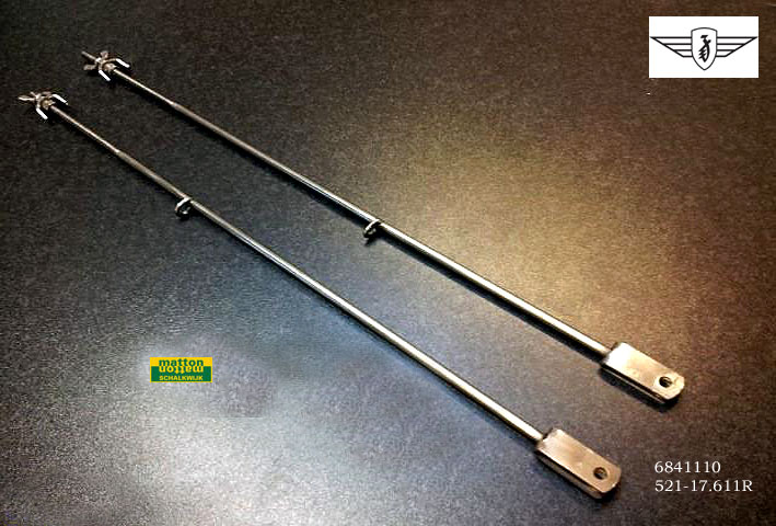 6841110 Footbrake linkage stainless Zundapp KS125/175