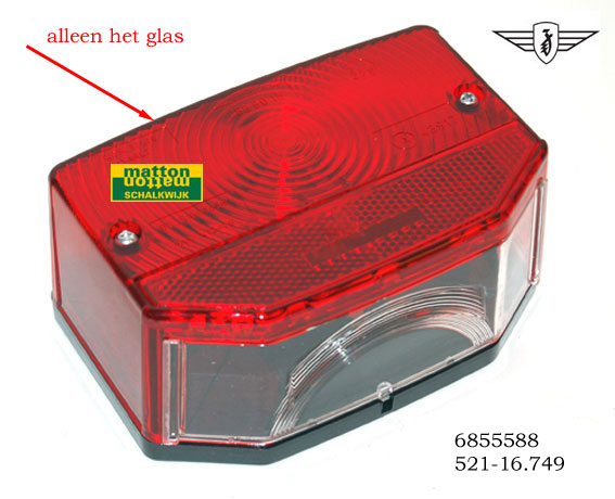 6855588 Achterlichtglas Zundapp 529/KS/KS80LC