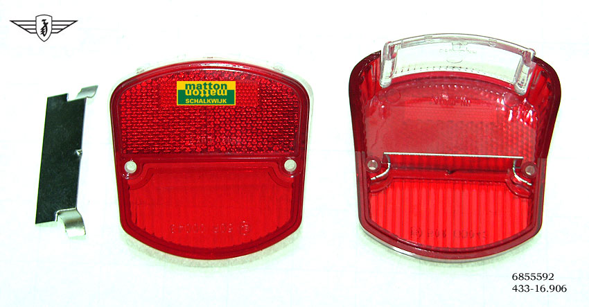 6855592 4712 Achterlichtglas Zundapp 515 rood/rood