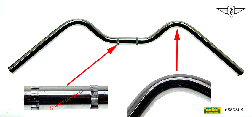 6859508 Stuur chroom Zundapp 517-50 LA