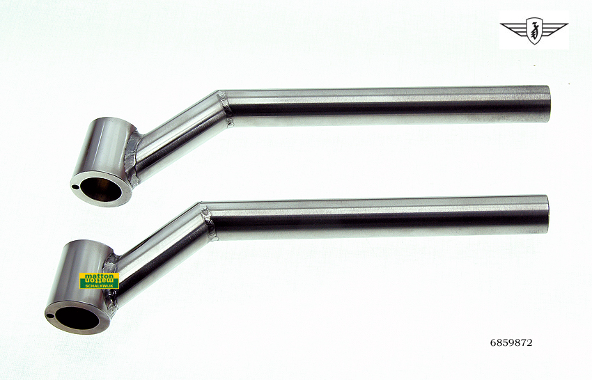 6859872 Clip-on stuur set Zundapp RVS High Riser