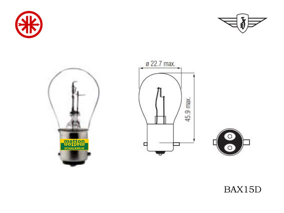 5642110 Lamp BAX15D 6V 15/15W